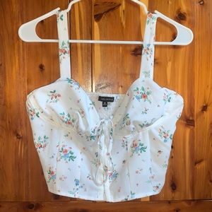 Floral corset top